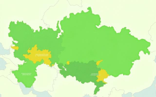 Орман учаскелері мен ағаш кесуге оңтайлы уақытты көрсететін ГАЖ картасының мысалы